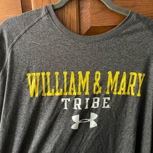 Under Armour Gray Tee with Yellow and White Print